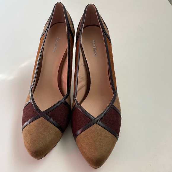 Graceland Women’s Suede Pointed Toe Pumps EU 41 - Picture 2 of 7